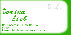 dorina lieb business card
